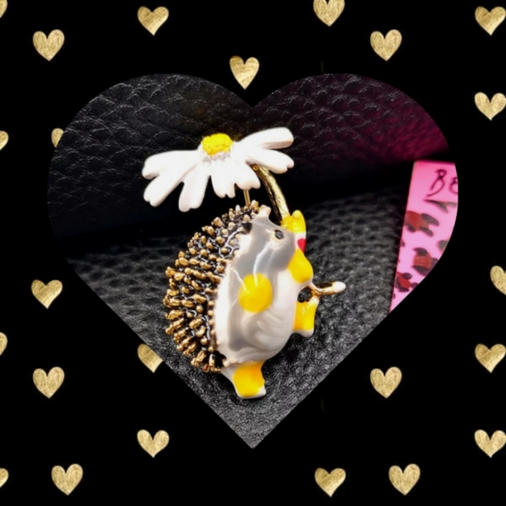 Betsey Johnson Hedgehog Brooch